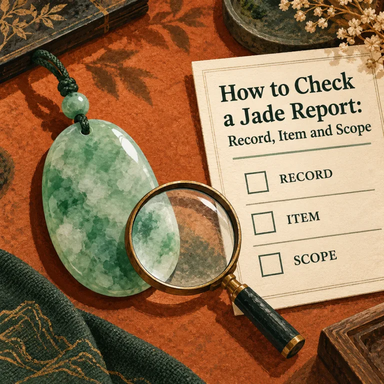 How to Check a Jade Report: Record, Item and Scope