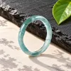 Grade A Blue Water Bamboo Natural Jadeite Band Ring · No. 6301