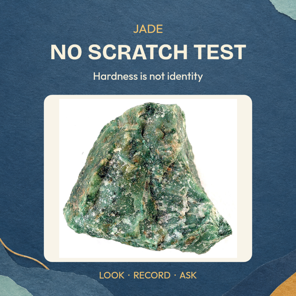 Why a Scratch Test Cannot Authenticate Jade Jewelry